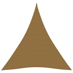 Taupe gray HDPE sail awning 160 g/m² 3x4x4 m by vidaXL, Umbrellas - Ref: Foro24-311420, Price: 22,99 €, Discount: %