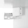 Armario de pared madera ingeniería blanco brillo 80x36,5x35 cm