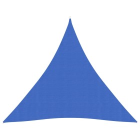 Toldo de vela HDPE azul 160 g/m² 4x4x4 m