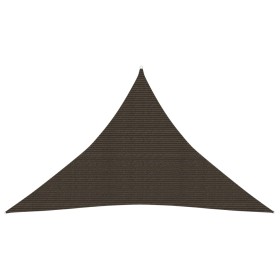 Toldo de vela marrón HDPE 160 g/m² 4x4x5,8 m