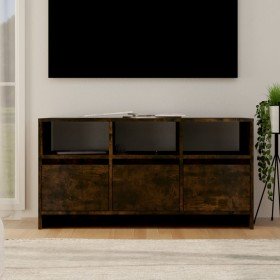 Mueble de TV madera de ingeniería roble ahumado 102x37,5x52,5cm Mueble de TV madera de ingeniería roble ahumado 102x37,5x52,5cm