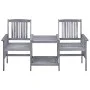 Sillas de jardín con mesita madera maciza acacia 159x61x92 cm de vidaXL, Conjuntos de jardín - Ref: Foro24-311884, Precio: 13...