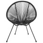Sillas de jardín Moon 2 unidades ratán negro de vidaXL, Sillas de jardín - Ref: Foro24-312164, Precio: 165,82 €, Descuento: %