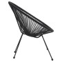 Sillas de jardín Moon 2 unidades ratán negro de vidaXL, Sillas de jardín - Ref: Foro24-312164, Precio: 165,82 €, Descuento: %