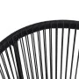 Moon garden chairs 2 units black rattan by vidaXL, Garden chairs - Ref: Foro24-312164, Price: 166,39 €, Discount: %