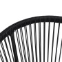 Moon Gartenstühle 2 Einheiten aus schwarzem Rattan von vidaXL, Gartenstühle - Ref: Foro24-312164, Preis: 165,82 €, Rabatt: %