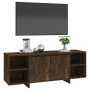 Mueble de TV madera de ingeniería roble ahumado 130x35x50 cm en Muebles TV | Comprar online en Foro24