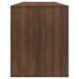 Mueble de TV madera de ingeniería marrón roble 130x35x50 cm