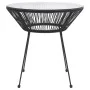 Garden dining table, black steel and glass, Ø70x74 cm by vidaXL, Garden tables - Ref: Foro24-312165, Price: 99,07 €, Discount: %