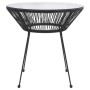 Garden dining table, black steel and glass, Ø70x74 cm by vidaXL, Garden tables - Ref: Foro24-312165, Price: 103,20 €, Discoun...
