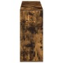 Aparador de madera de ingeniería roble ahumado 120x30x75 cm