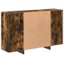 Aparador de madera de ingeniería roble ahumado 120x30x75 cm