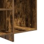 Aparador de madera de ingeniería roble ahumado 120x30x75 cm