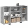 Aparador de madera de ingeniería gris Sonoma 120x30x75 cm
