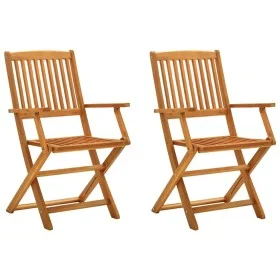 Klappbare Gartenstühle 2 Stück aus massivem Eukalyptusholz von vidaXL, Gartenstühle - Ref: Foro24-312449, Preis: 99,80 €, Rab...