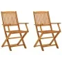 Klappbare Gartenstühle 2 Stück aus massivem Eukalyptusholz von vidaXL, Gartenstühle - Ref: Foro24-312449, Preis: 99,80 €, Rab...