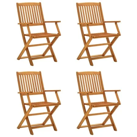 Klappbare Gartenstühle 4 Stück aus massivem Eukalyptusholz von vidaXL, Gartenstühle - Ref: Foro24-312450, Preis: 168,58 €, Ra...