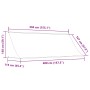 Toldo retráctil 400x150 cm azul y blanco