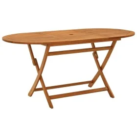 Folding garden table 160x85x75 cm solid eucalyptus wood by vidaXL, Garden tables - Ref: Foro24-312454, Price: 137,71 €, Disco...