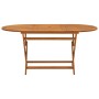 Folding garden table 160x85x75 cm solid eucalyptus wood by vidaXL, Garden tables - Ref: Foro24-312454, Price: 144,66 €, Disco...