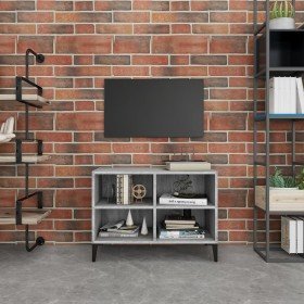 Mueble de TV con patas de metal gris Sonoma 69,5x30x50 cm Mueble de TV con patas de metal gris Sonoma 69,5x30x50 cm