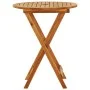 Folding solid eucalyptus wood garden table Ø60x75 cm by vidaXL, Garden tables - Ref: Foro24-312455, Price: 59,73 €, Discount: %