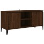 Mueble de TV con patas de metal marrón roble 103,5x35x50 cm en Muebles TV | Comprar online en Foro24