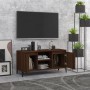 Mueble de TV con patas de metal marrón roble 103,5x35x50 cm en Muebles TV | Comprar online en Foro24