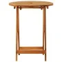 Folding solid eucalyptus wood garden table Ø60x75 cm by vidaXL, Garden tables - Ref: Foro24-312455, Price: 59,73 €, Discount: %