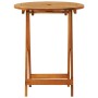 Folding solid eucalyptus wood garden table Ø60x75 cm by vidaXL, Garden tables - Ref: Foro24-312455, Price: 59,74 €, Discount: %