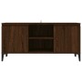 Mueble de TV con patas de metal marrón roble 103,5x35x50 cm en Muebles TV | Comprar online en Foro24