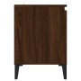 Mueble de TV con patas de metal marrón roble 103,5x35x50 cm en Muebles TV | Comprar online en Foro24