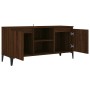 Mueble de TV con patas de metal marrón roble 103,5x35x50 cm en Muebles TV | Comprar online en Foro24