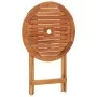 Folding solid eucalyptus wood garden table Ø60x75 cm by vidaXL, Garden tables - Ref: Foro24-312455, Price: 59,73 €, Discount: %
