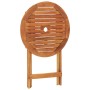 Folding solid eucalyptus wood garden table Ø60x75 cm by vidaXL, Garden tables - Ref: Foro24-312455, Price: 59,74 €, Discount: %
