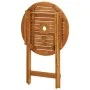 Folding solid eucalyptus wood garden table Ø60x75 cm by vidaXL, Garden tables - Ref: Foro24-312455, Price: 59,73 €, Discount: %