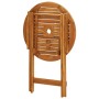Folding solid eucalyptus wood garden table Ø60x75 cm by vidaXL, Garden tables - Ref: Foro24-312455, Price: 59,74 €, Discount: %