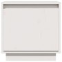 Mesita de noche de madera maciza de pino blanco 40x30x40 cm