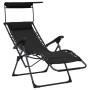 Folding chairs 2 units black textilene by vidaXL, Loungers - Ref: Foro24-312471, Price: 206,18 €, Discount: %