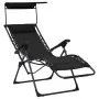 Folding chairs 2 units black textilene by vidaXL, Loungers - Ref: Foro24-312471, Price: 207,07 €, Discount: %