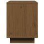 Mesitas de noche 2 uds madera de pino marrón miel 40x30x40 cm