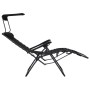 Folding chairs 2 units black textilene by vidaXL, Loungers - Ref: Foro24-312471, Price: 206,18 €, Discount: %