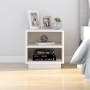 Mesitas de noche 2 uds madera maciza de pino blanco 40x34x40 cm