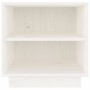 Mesitas de noche 2 uds madera maciza de pino blanco 40x34x40 cm