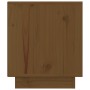 Mesitas de noche 2 uds madera de pino marrón miel 40x34x40 cm