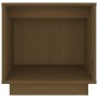 Mesitas de noche 2 uds madera de pino marrón miel 40x30x40 cm