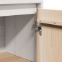 Aparador de madera maciza de pino blanco 31,5x34x75 cm