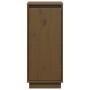 Aparador 2 uds madera maciza de pino marrón miel 31,5x34x75 cm