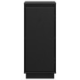 Aparador 2 uds madera maciza de pino negro 31,5x34x75 cm