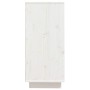 Aparador de madera maciza de pino blanco 60x34x75 cm